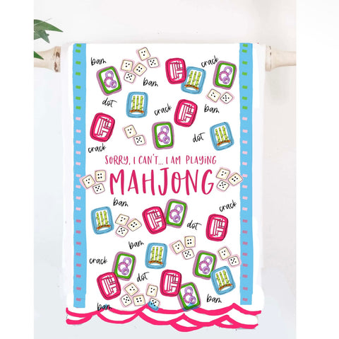 Mahjong Tea Towel