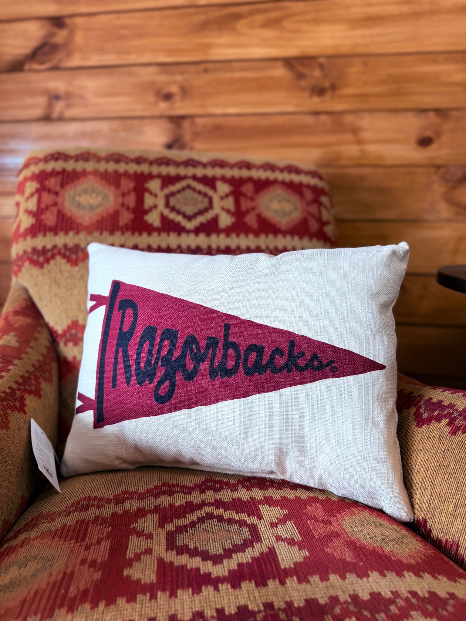 Arkansas Team Penant Pillow