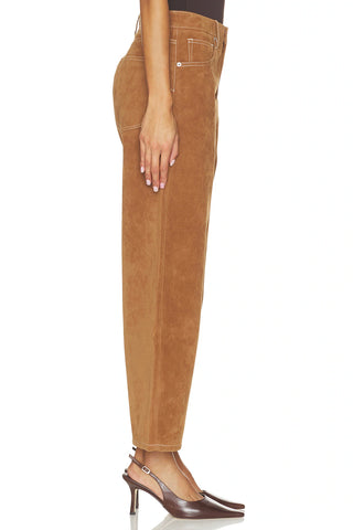 Good American | Better than Suede Vintage Barrel Ankle in Cafe Clay