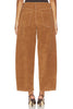 Good American | Better than Suede Vintage Barrel Ankle in Cafe Clay