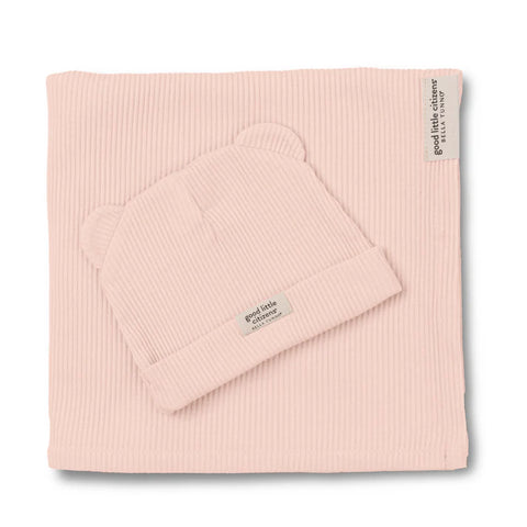 Bella Tunno | Rib Swaddle & Beanie Set