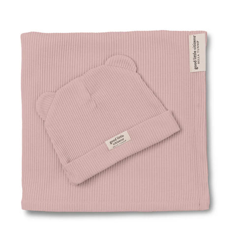 Bella Tunno | Rib Swaddle & Beanie Set