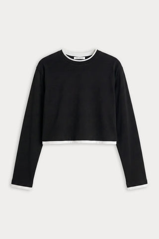 Good American | The Long Sleeve Layered Tee