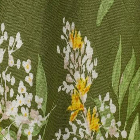 Milkbarn | Green Floral Bamboo Muslin Burp Cloth Set