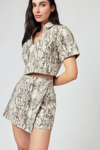 Habitual | Snakeskin Pullover Top