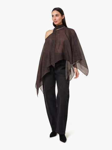 Habitual | Printed Scarf Top in Snake Print