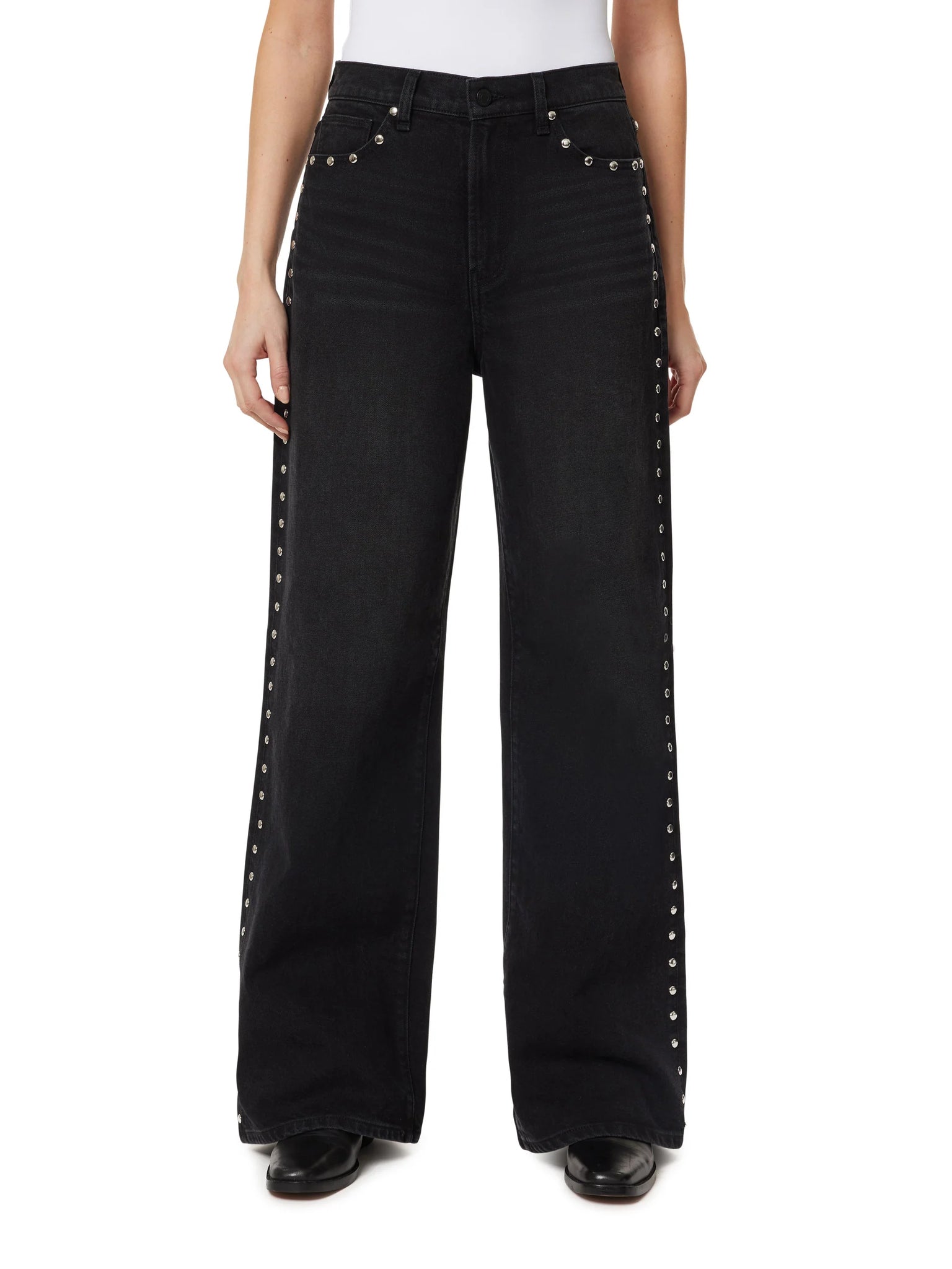 Habitual | Gemma Wide Leg Studded Slouch Jeans