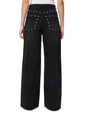 Habitual | Gemma Wide Leg Studded Slouch Jeans