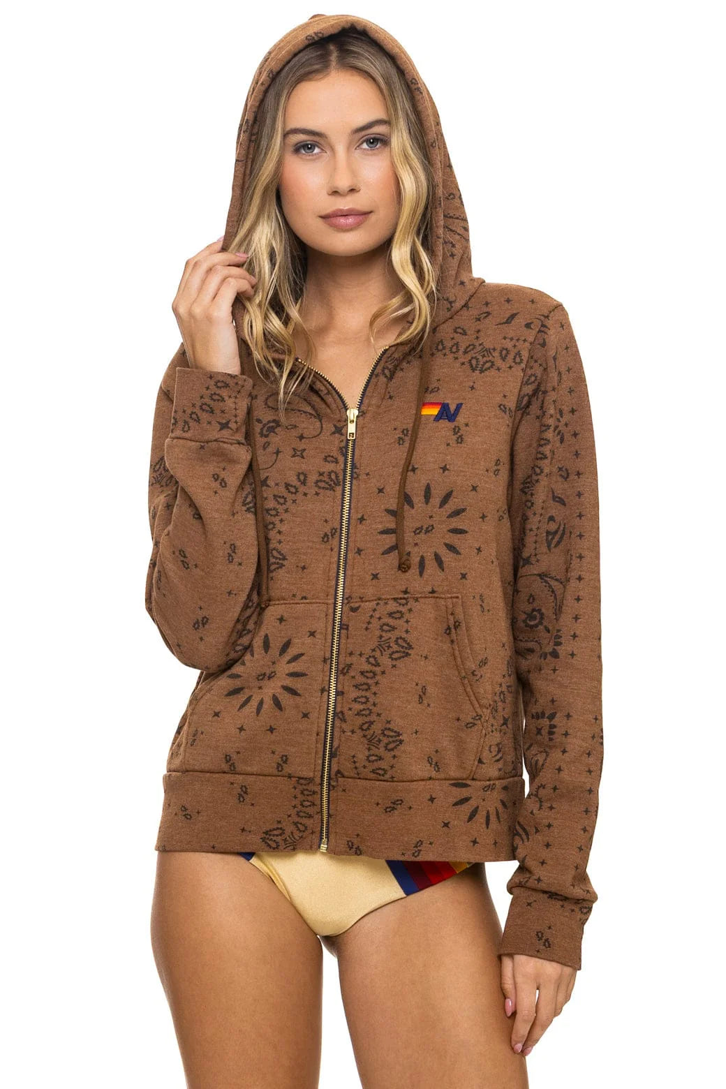 Aviator Nation | Bandana Zip Hoodie