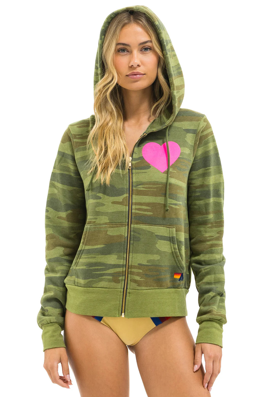 Aviator Nation | Heart 2 Zip Hoodie