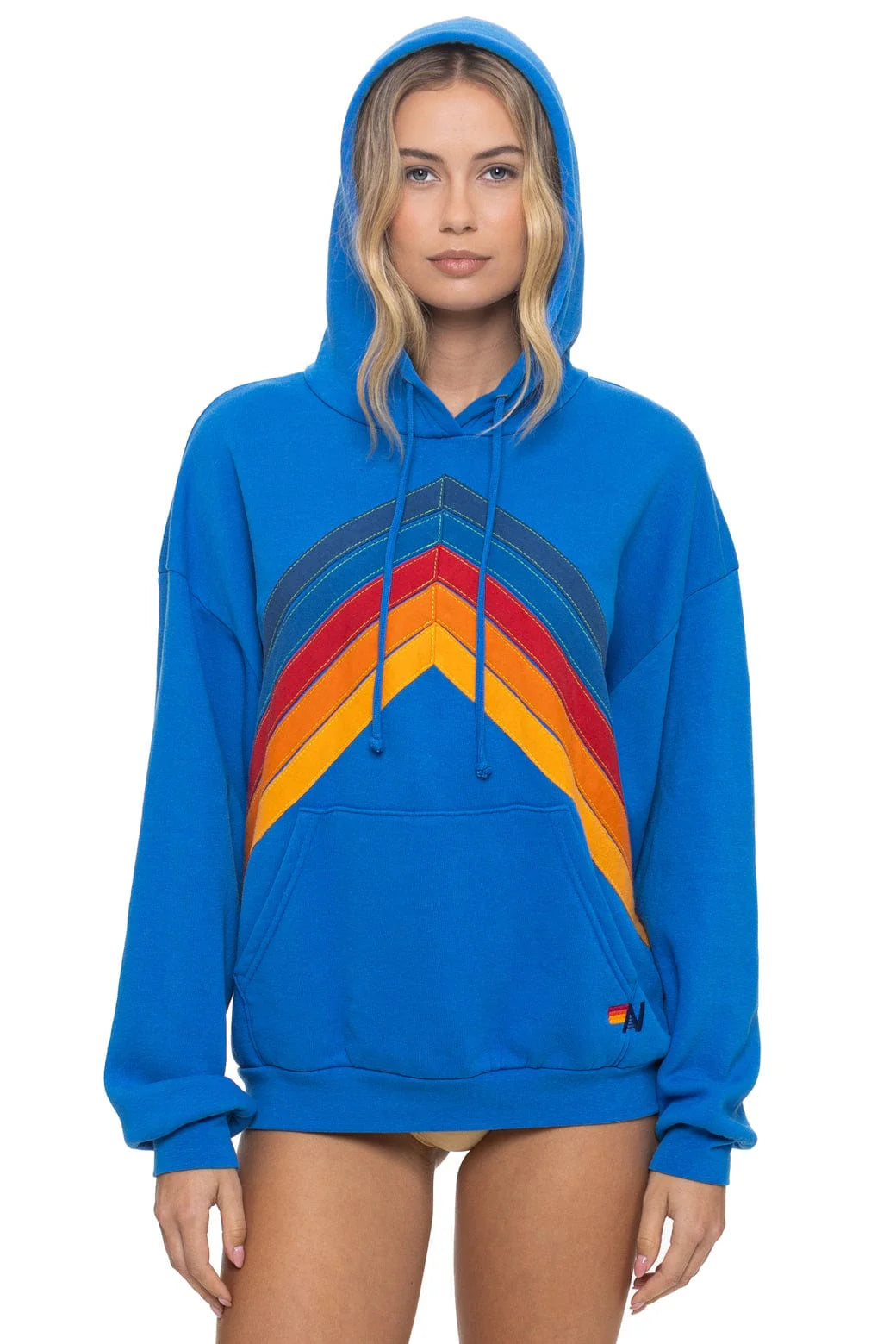 Aviator Nation | Mountain Stitch Chevron Relaxed Pullover Hoodie