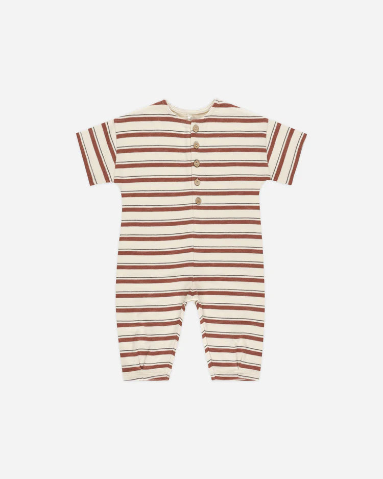 Rylee + Cru | Hayes Jumpsuit | Brick Stripe