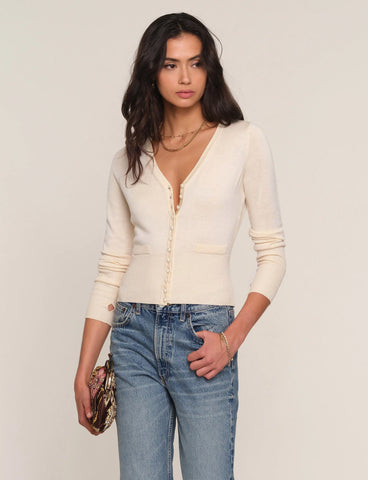 Heartloom | Simi Cardi in Cream