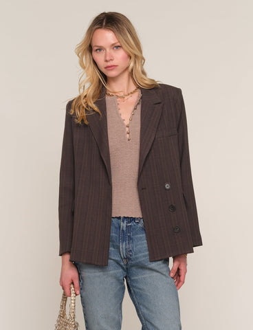 Heartloom | Farron Blazer in Bark
