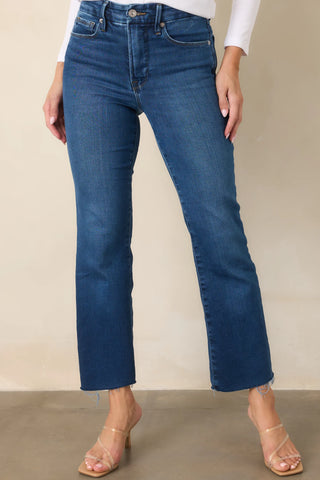 Good American | Good Legs Crop Mini Boot Jeans
