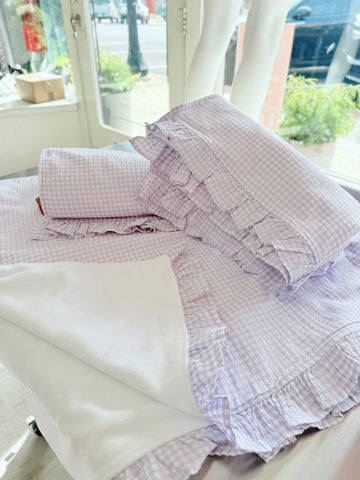Lilac Ruffle Towel
