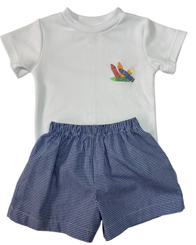 Lulu Bebe| Embroidered Back To School Set