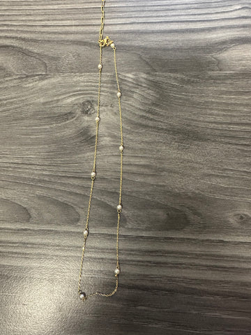 *Lucky Charm Gold Dipped Pearl Necklace