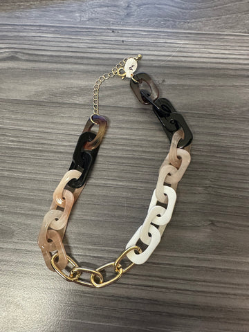 *Chunky Multi Color Chain Necklace