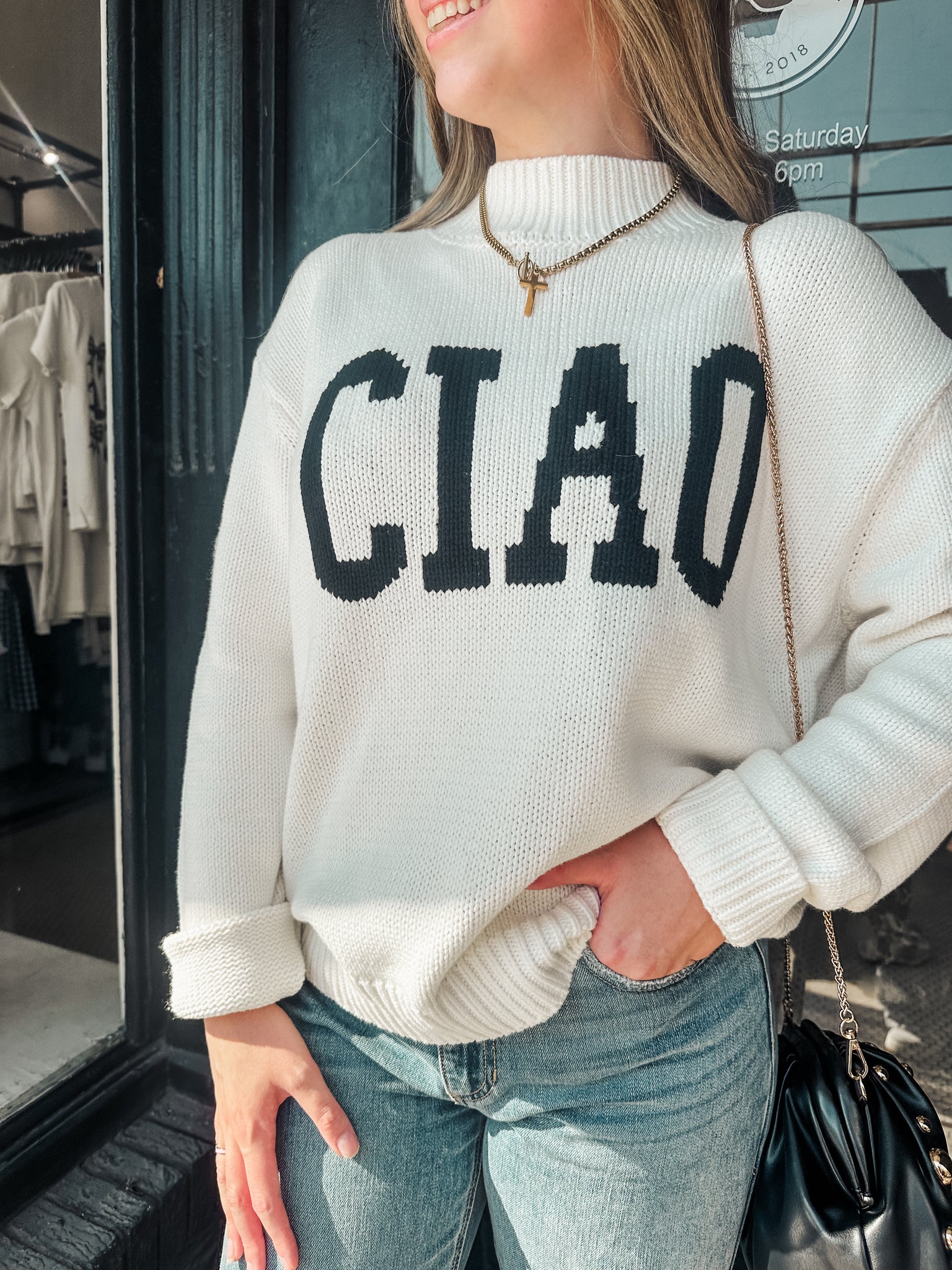 Z SUPPLY CIAO INTARSIA SWEATER