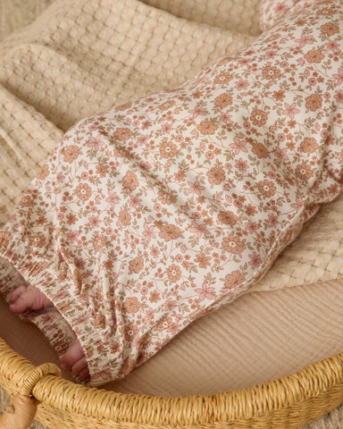 Quincy Mae | Bamboo Baby Gown + Hat Set