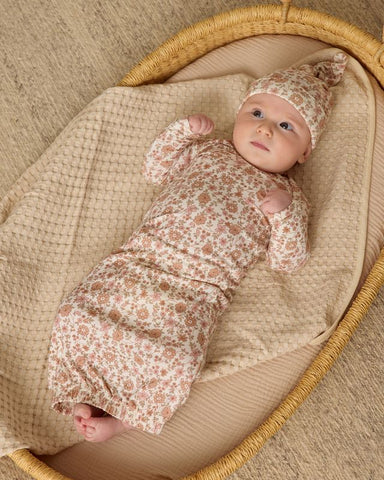 Quincy Mae | Bamboo Baby Gown + Hat Set