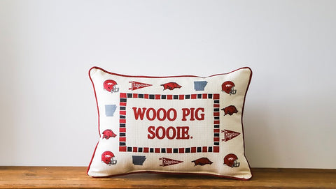 Little Birdie | Arkansas Collegiate Pillow