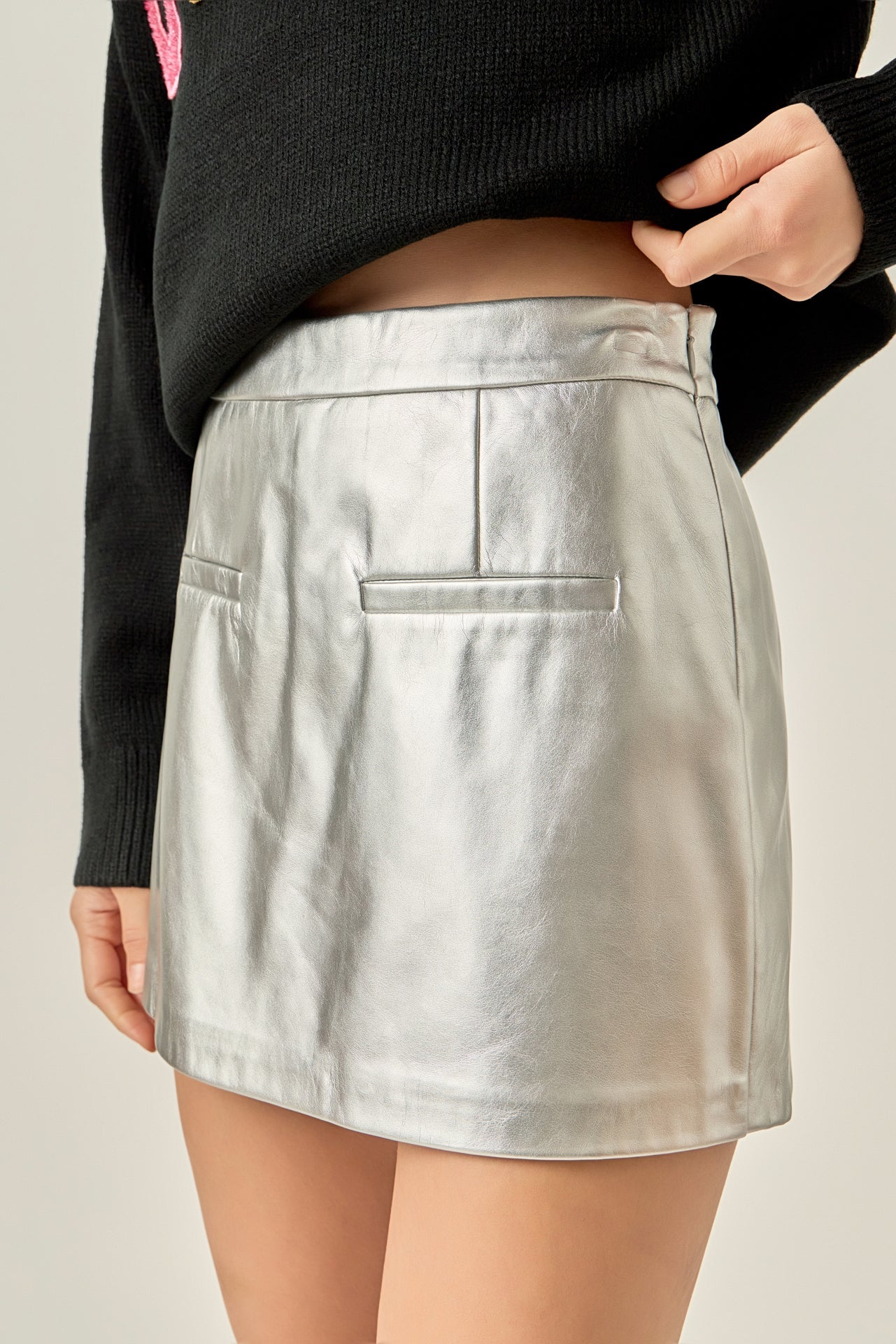 EF | Pull On Skort in Silver