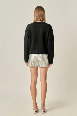 EF | Pull On Skort in Silver