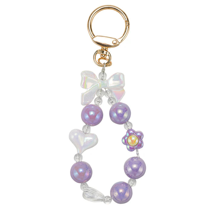 Jane Marie | Purple & White Bow Beaded Loop
