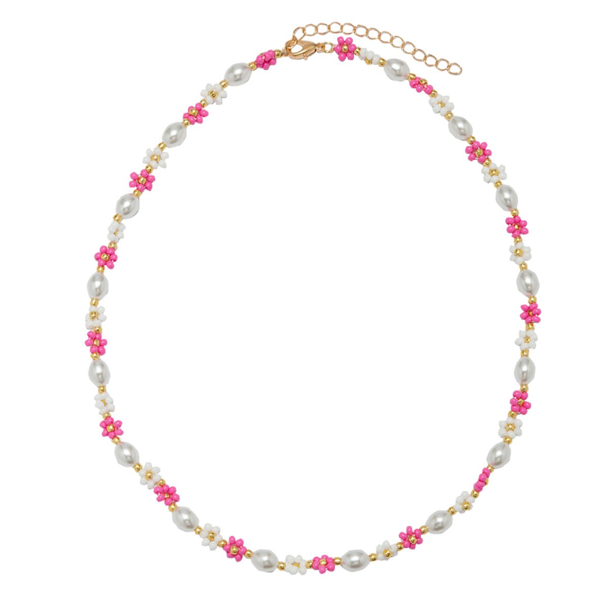 Jane Marie | Girls Pink & White Flower Necklace