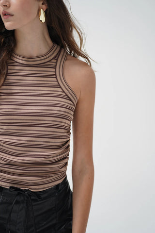 LNA | Halo Tank in Chocolate Stripe