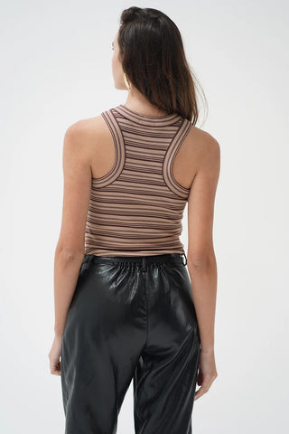 LNA | Halo Tank in Chocolate Stripe
