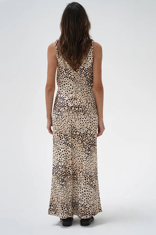 LNA | Sicily V Slip Dress in Spottie