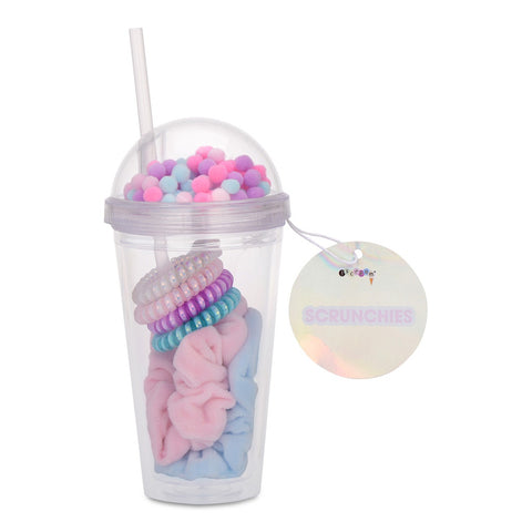 *Latte Coil and Fleece Scrunchie Set