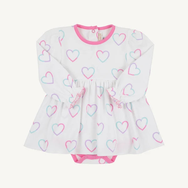 Beaufort Bonnet | Long Sleeve Daisy Diaper Cover Dress