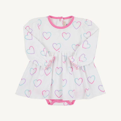 Beaufort Bonnet | Long Sleeve Daisy Diaper Cover Dress