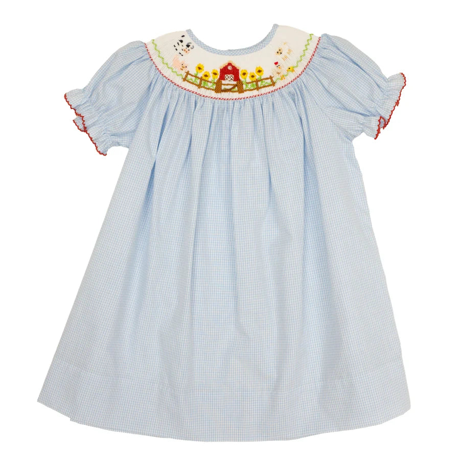 Lulu Bebe | Girls Farm Animal Dress