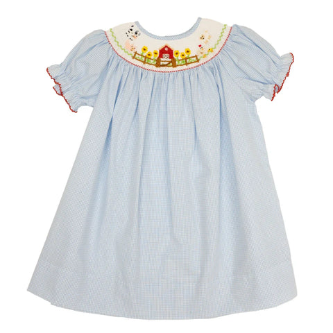 Lulu Bebe | Girls Farm Animal Dress