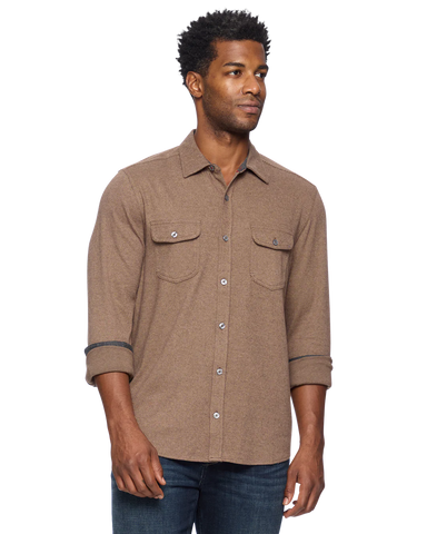 Flag & Anthem | Hero Solid Twill Knit Flannel Shirt