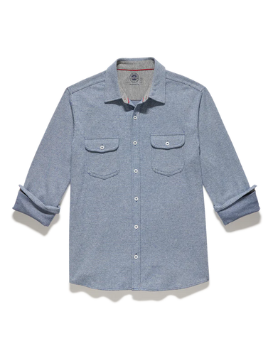 Flag & Anthem | Hero Solid Twill Knit Flannel Shirt