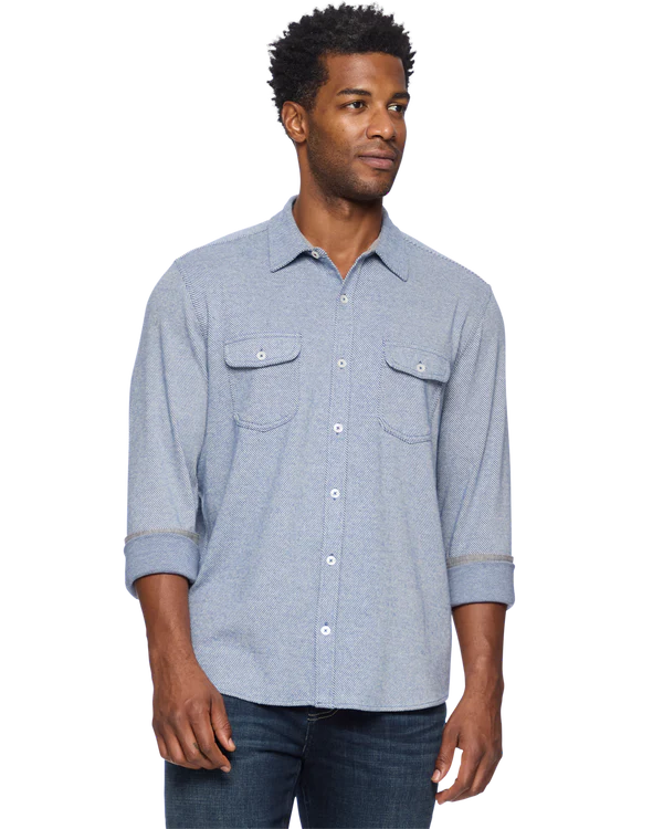 Flag & Anthem | Hero Solid Twill Knit Flannel Shirt