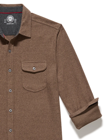 Flag & Anthem | Hero Solid Twill Knit Flannel Shirt