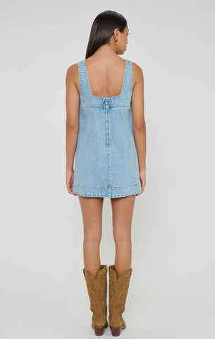 Show Me Your Mumu | Topanga Mini Dress in Jet Stream Blue