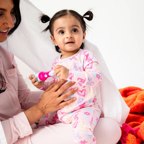 Magnetic Me | Pink Party Animals Glow In The Dark Coverall