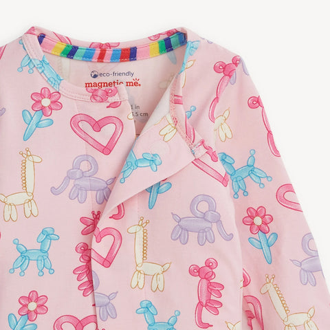 Magnetic Me | Pink Party Animals Glow In The Dark Footie