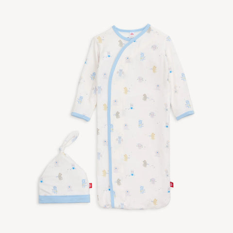 Magnetic Me | Blue Baby Beats Modal Magnetic Gown & Hat Set