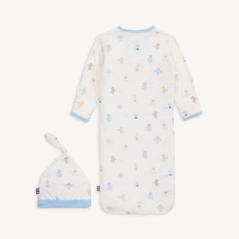 Magnetic Me | Blue Baby Beats Modal Magnetic Gown & Hat Set