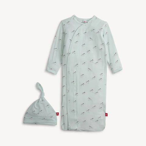 Magnetic Me | Teal Savannah Plains Modal Gown & Hat Set