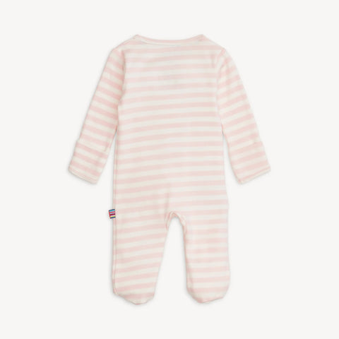 Magnetic Me | Pink Stripe Cotton Footie